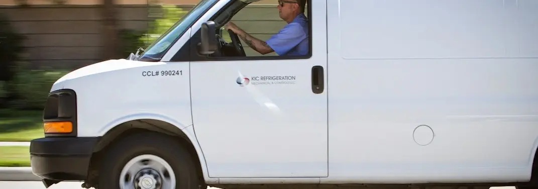 KIC Refrigeration service vehicle serving Pleasure Point area